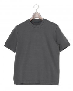 ニット調 コットン クルーネック Tシャツ【Herno】