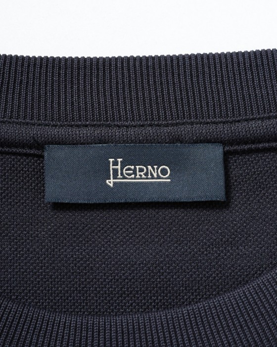 Hernoニット調 コットン ロングスリーブTシャツ【Herno】06l