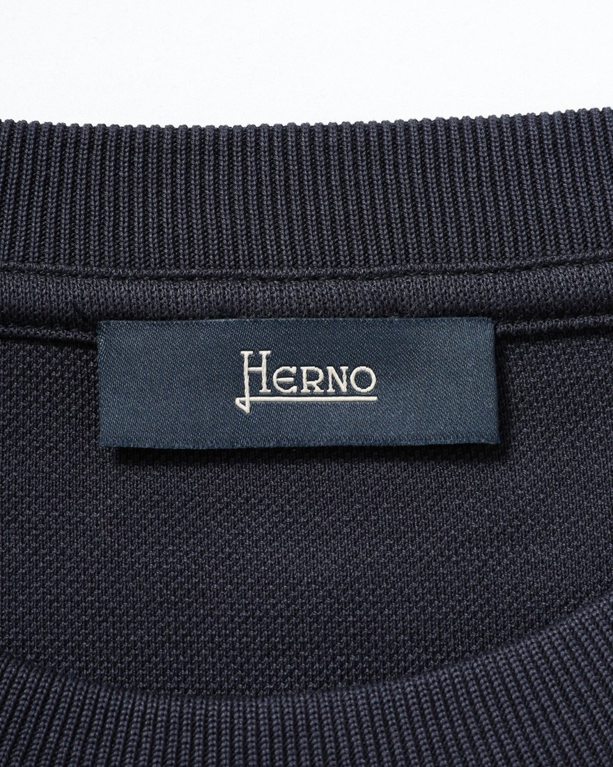 Hernoニット調 コットン ロングスリーブTシャツ【Herno】06l