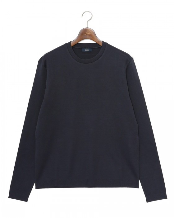 Hernoニット調 コットン ロングスリーブTシャツ【Herno】ma