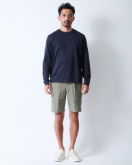 Hernoニット調 コットン ロングスリーブTシャツ【Herno】mb_01l