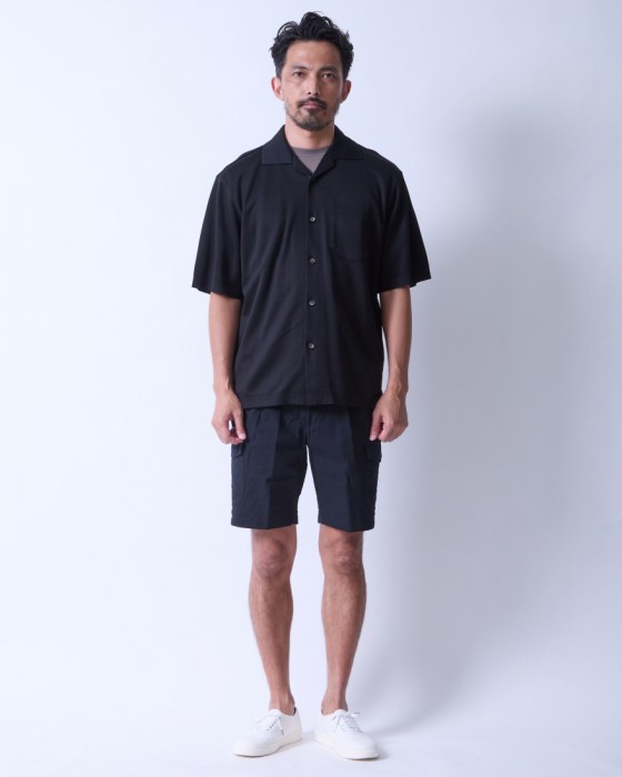 Hernoコットンジャージー オープンカラーシャツ【Herno】01l
