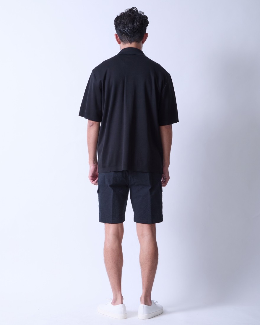 Hernoコットンジャージー オープンカラーシャツ【Herno】03l