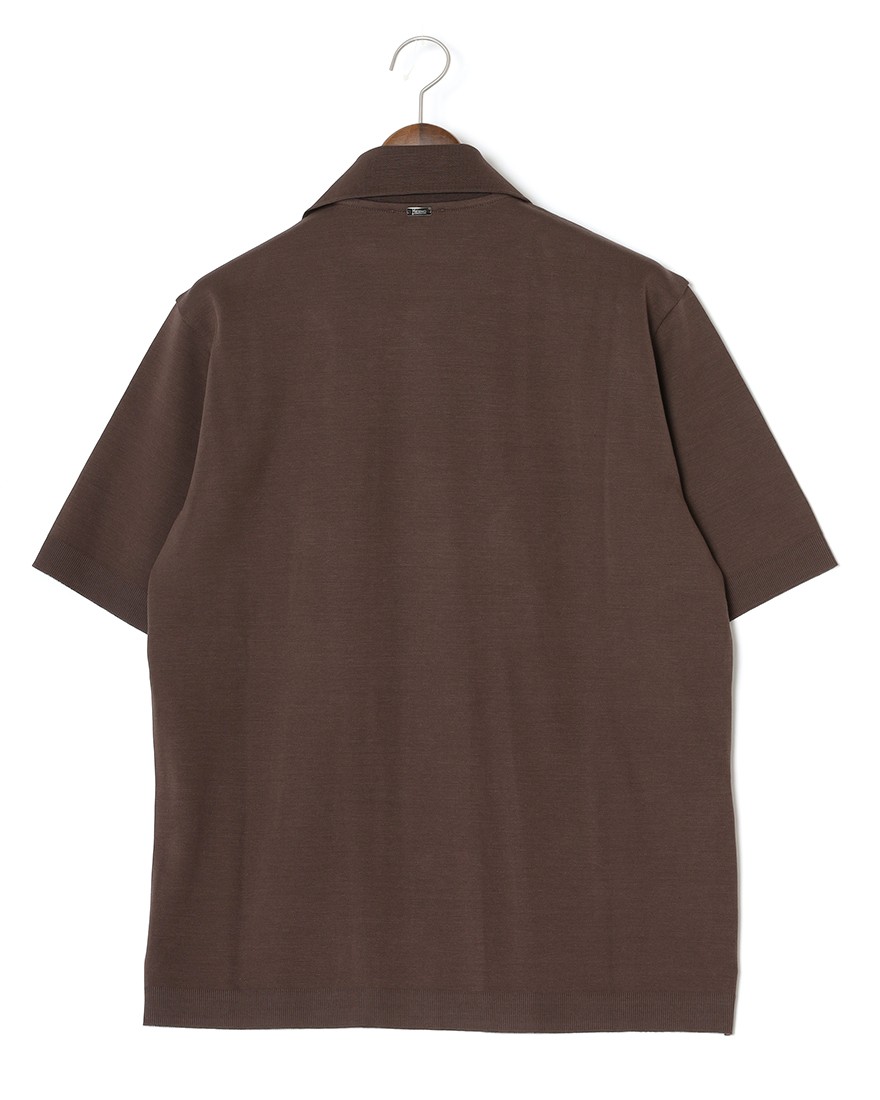 Hernoコットンジャージー オープンカラーシャツ【Herno】04l