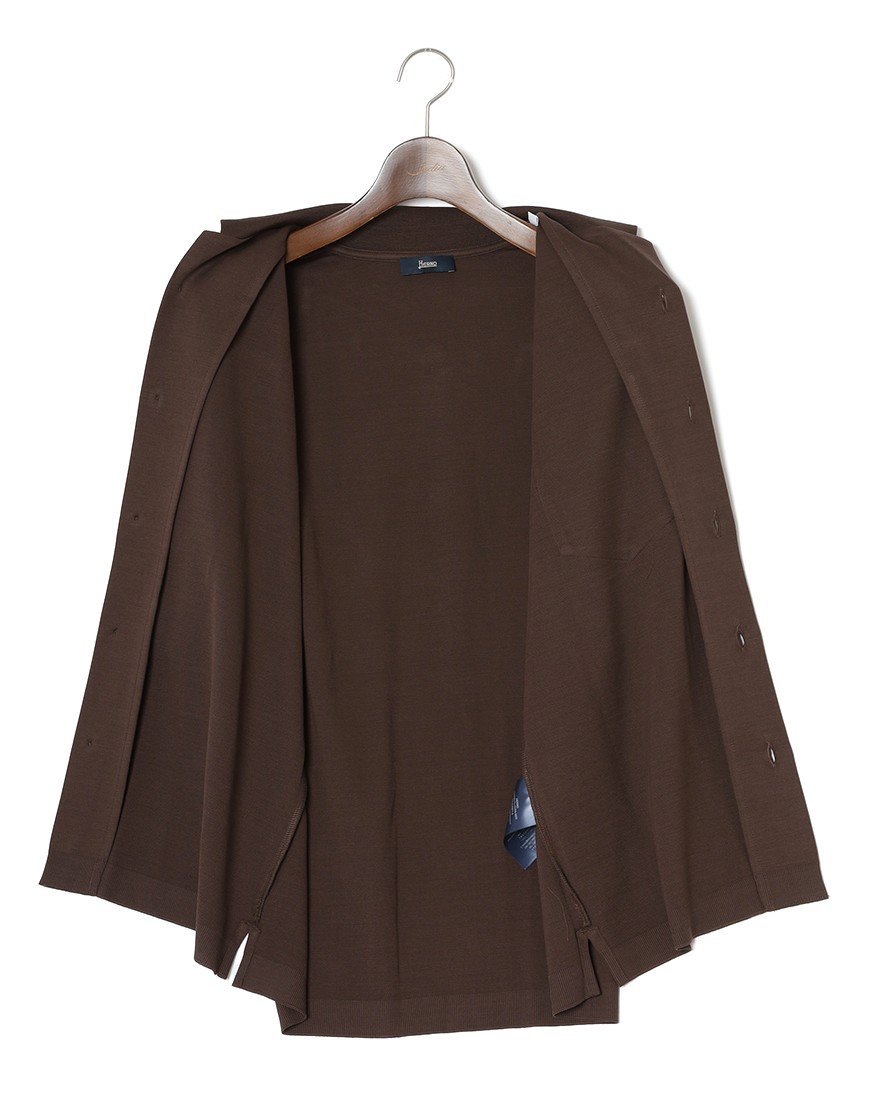 Hernoコットンジャージー オープンカラーシャツ【Herno】10l