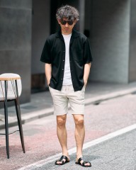 Hernoコットンジャージー オープンカラーシャツ【Herno】mb_ma