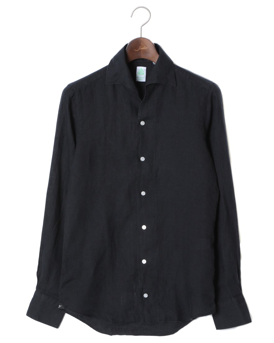 ワンピースカラー リネンシャツ Manuel Seul Finamore フィナモレ Tokyolife ワンピースカラー リネンシャツ Manuel Seul Finamore フィナモレ Tokyolife