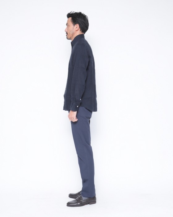 Finamoreワンピースカラーリネンシャツ【MANUEL/J/SEUL】02l