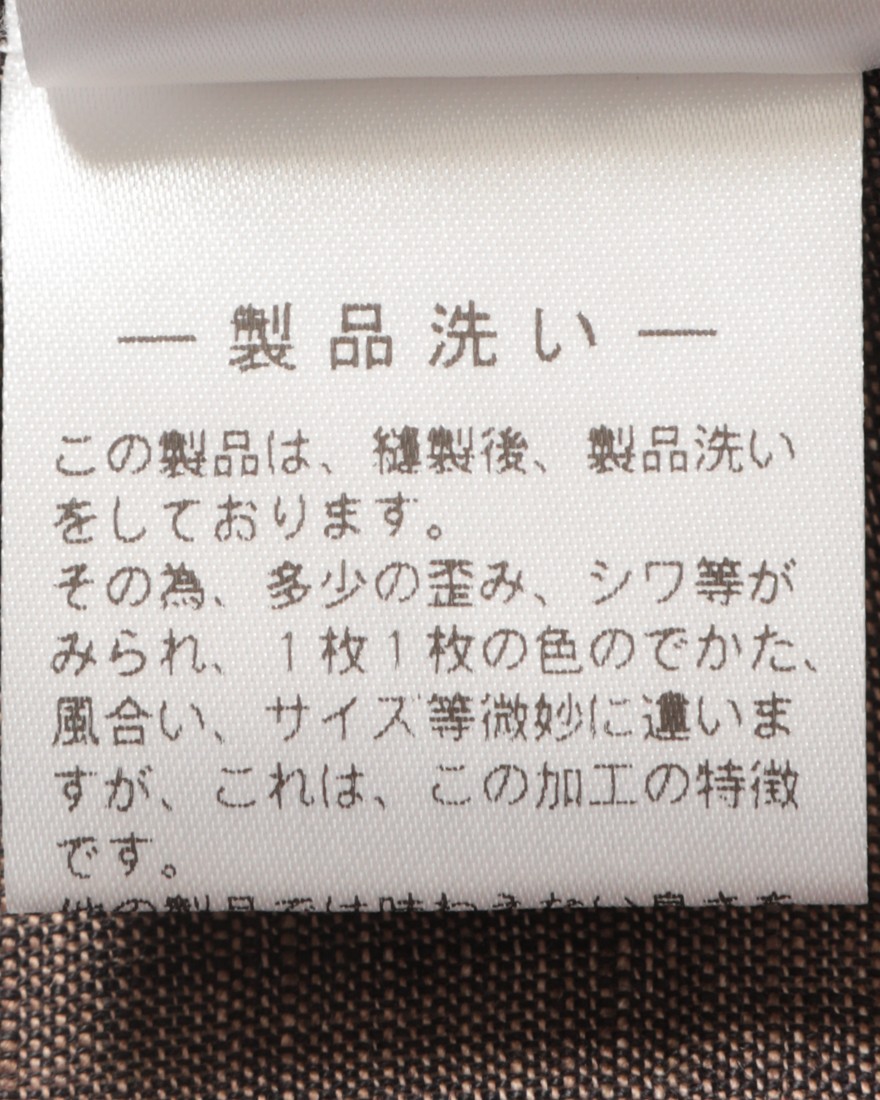 Finamoreワンピースカラーリネンシャツ【MANUEL/J/SEUL】17l
