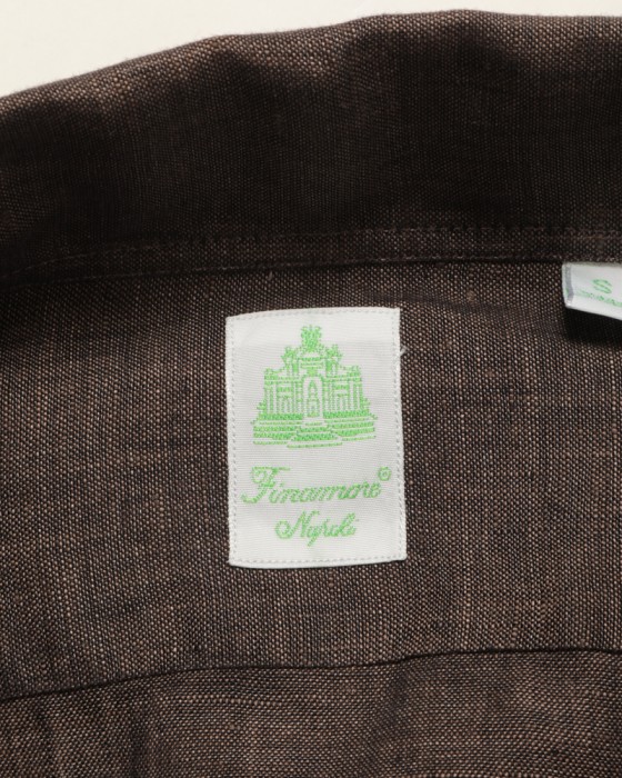 Finamoreワンピースカラーリネンシャツ【MANUEL/J/SEUL】19l