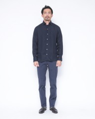 Finamoreワンピースカラーリネンシャツ【MANUEL/J/SEUL】mb_01l