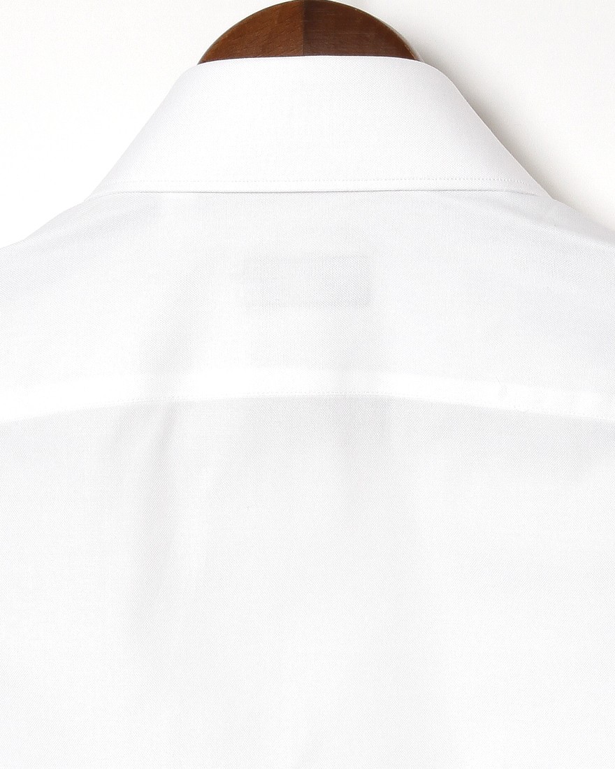 Finamoreコットンオックス セミワイドカラーシャツ【MILAN/J/VITTORIO】07l