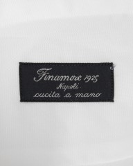 Finamoreコットンオックス セミワイドカラーシャツ【MILAN/J/VITTORIO】mb_09l