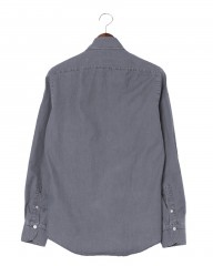 Finamoreコットングレー カッタウェイシャツ【SIMONE/J/BALI】mb_01l