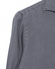 Finamoreコットングレー カッタウェイシャツ【SIMONE/J/BALI】mb_04l