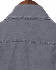 Finamoreコットングレー カッタウェイシャツ【SIMONE/J/BALI】mb_06l