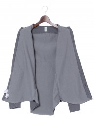 Finamoreコットングレー カッタウェイシャツ【SIMONE/J/BALI】mb_07l