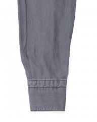Finamoreコットングレー カッタウェイシャツ【SIMONE/J/BALI】mb_08l