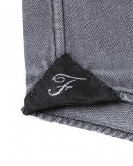 Finamoreコットングレー カッタウェイシャツ【SIMONE/J/BALI】mb_12l