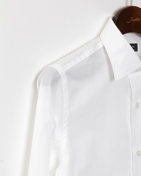 Finamoreコットンブロード セミワイドカラーシャツ【MILAN/J/VITTORIO】03l