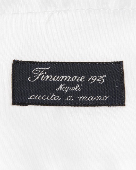 Finamoreコットンブロード セミワイドカラーシャツ【MILAN/J/VITTORIO】07l