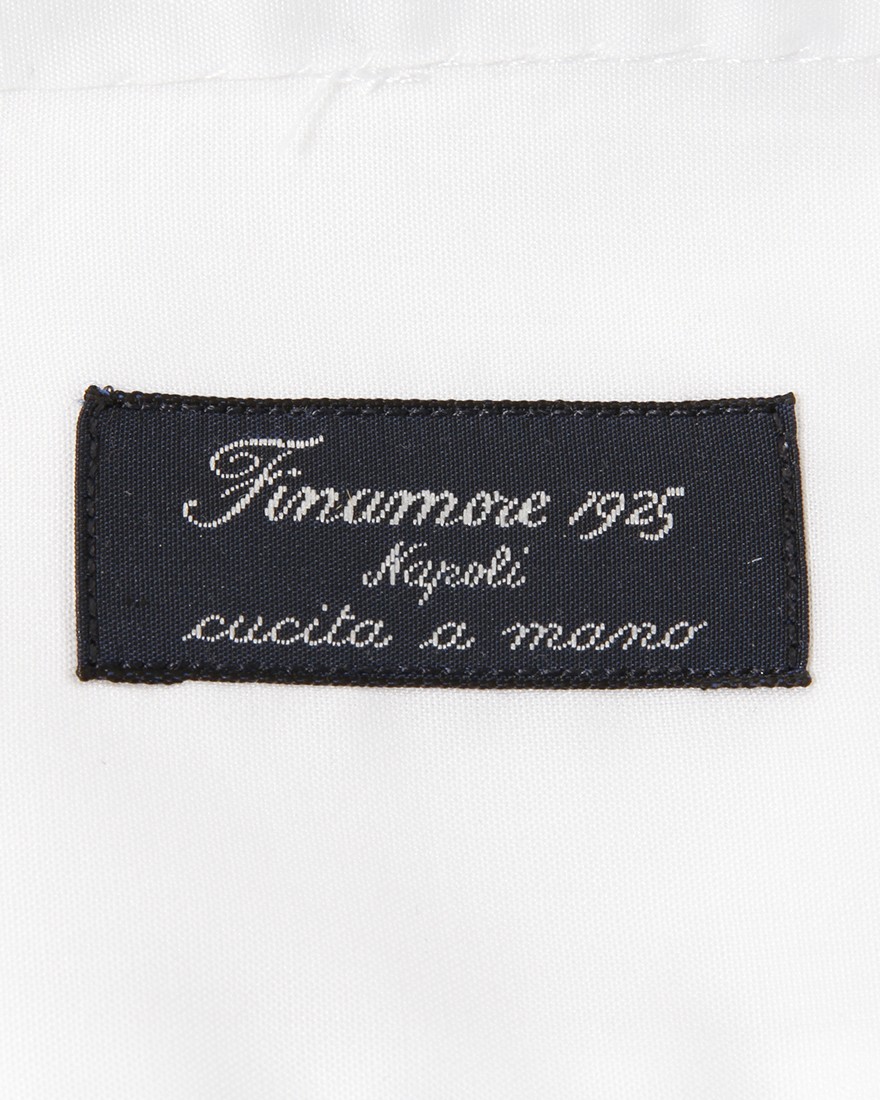 Finamoreコットンブロード セミワイドカラーシャツ【MILAN/J/VITTORIO】07l