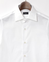 Finamoreコットンブロード セミワイドカラーシャツ【MILAN/J/VITTORIO】mb_01l