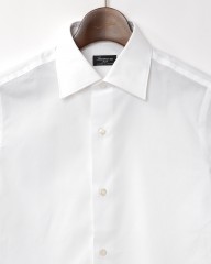 Finamoreコットンブロード セミワイドカラーシャツ【MILAN/J/VITTORIO】mb_02l