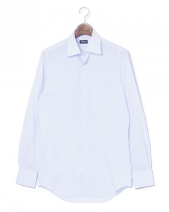 コットンブロード セミワイドカラーシャツ【MILAN/J/VITTORIO】