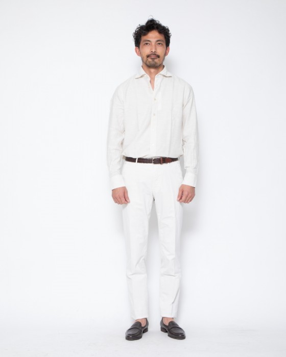 Finamoreコットン カッタウェイシャツ【SIMONE/J/BALI】16l