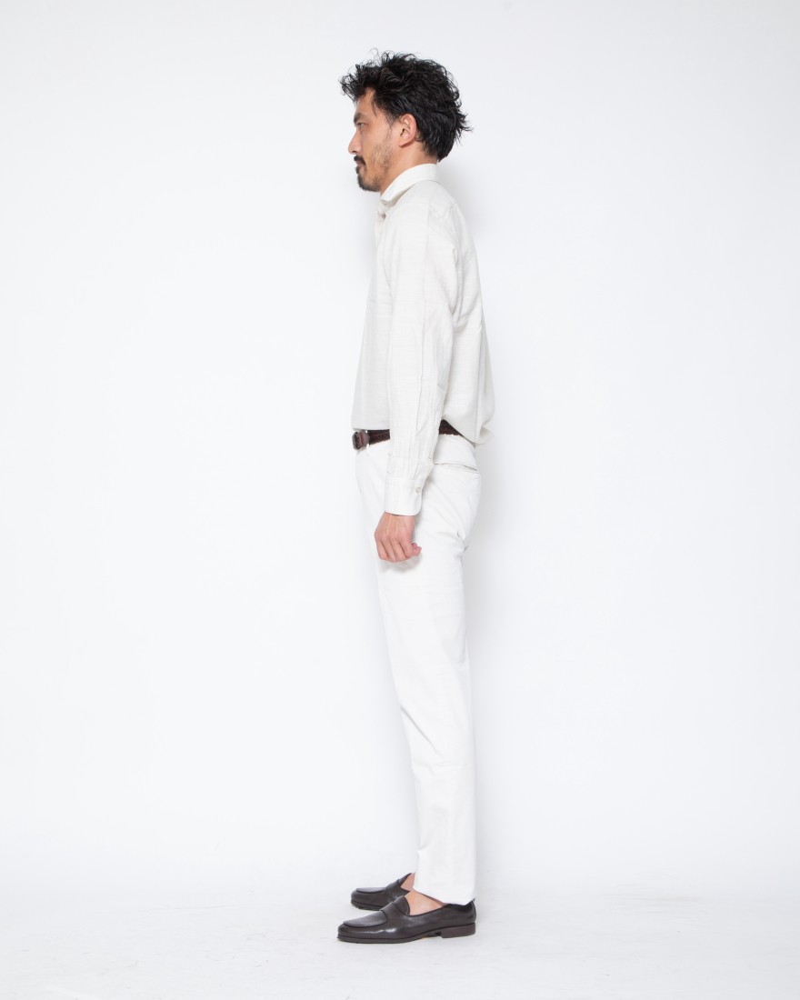Finamoreコットン カッタウェイシャツ【SIMONE/J/BALI】17l