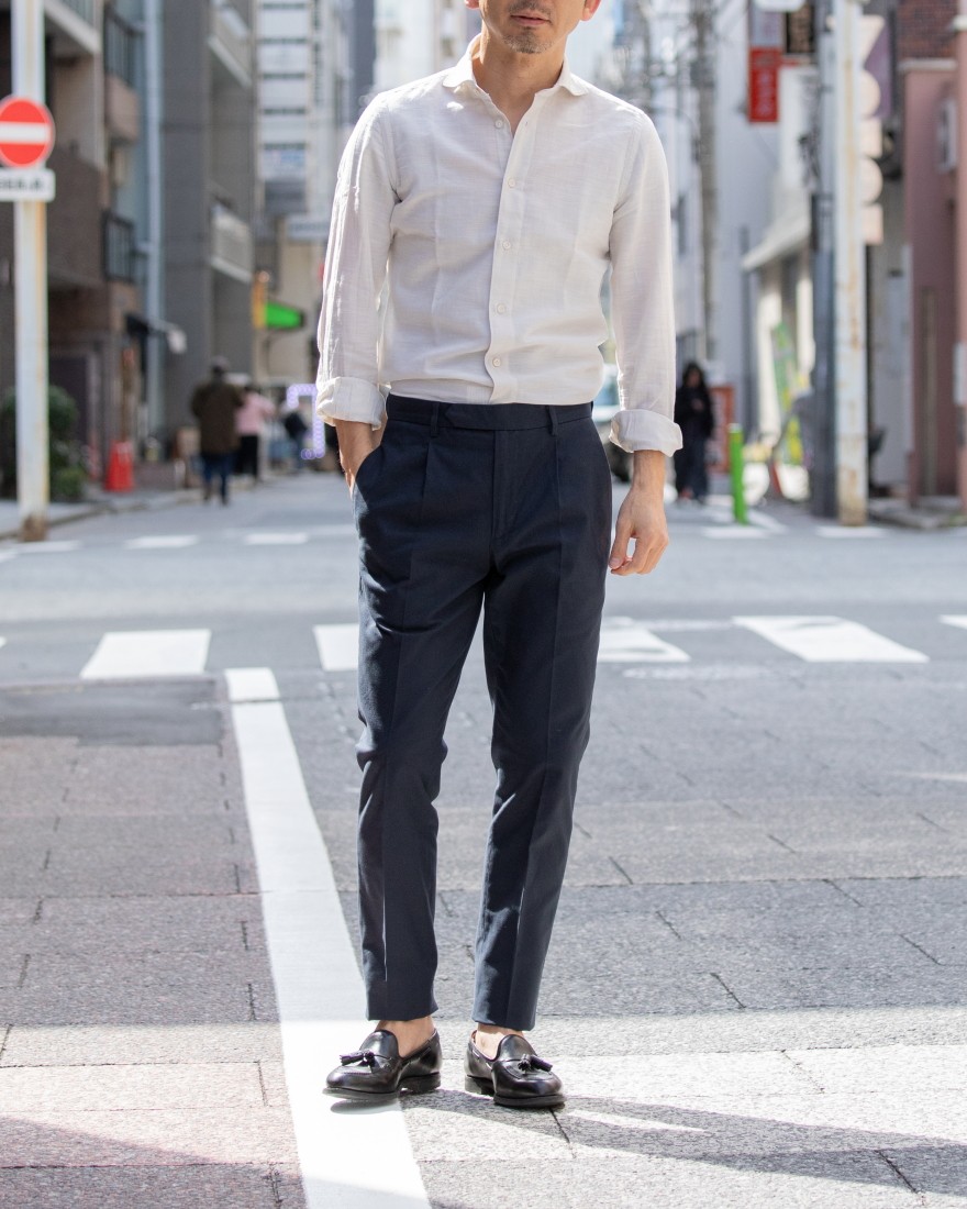 Finamoreコットン カッタウェイシャツ【SIMONE/J/BALI】ma