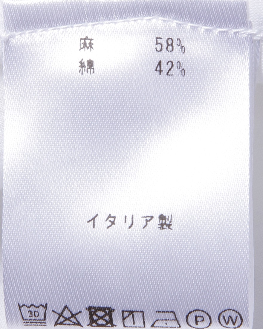 Finamoreコットンリネン カッタウェイシャツ【SIMONE/J/BALI】13l