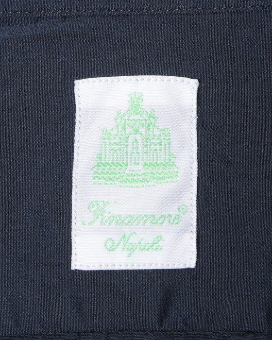 Finamoreコットンブロードネイビーカッタウェイシャツ【SIMONE/J/BALI】09l