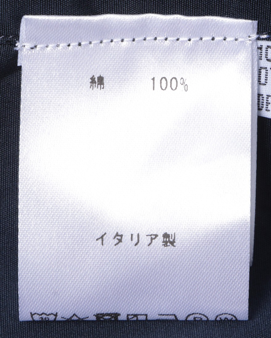 Finamoreコットンブロードネイビーカッタウェイシャツ【SIMONE/J/BALI】14l