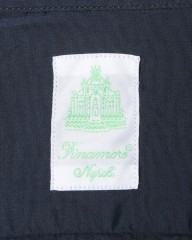Finamoreコットンブロードネイビーカッタウェイシャツ【SIMONE/J/BALI】mb_09l