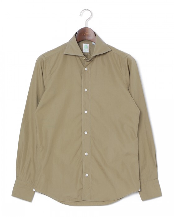 Finamoreコットンブロードカッタウェイシャツ【SIMONE/J/BALI】c1