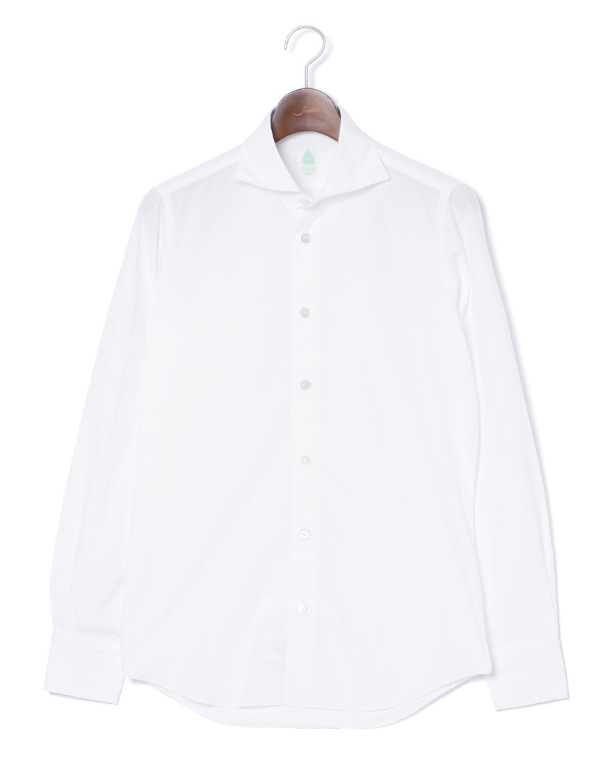 Finamoreコットンブロードカッタウェイシャツ【SIMONE/J/BALI】c0