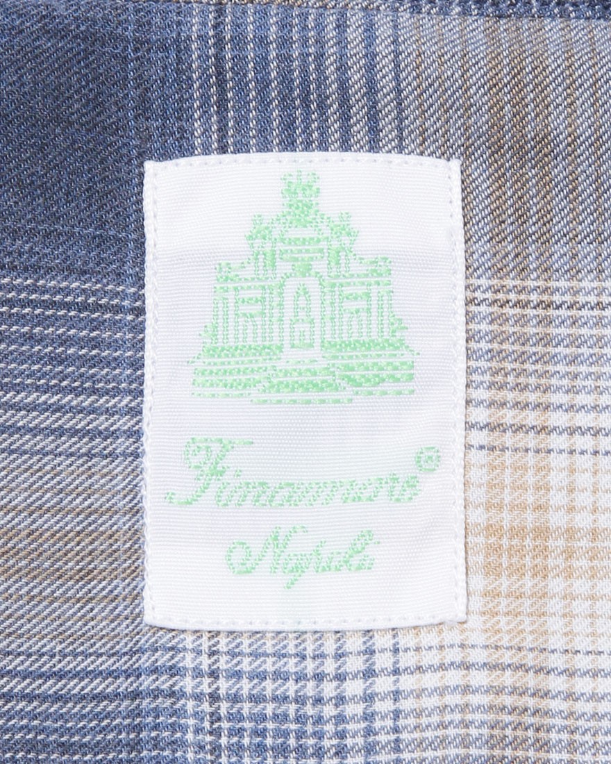 Finamoreオンブレチェックシャツ【SIMONE/BALI】08l