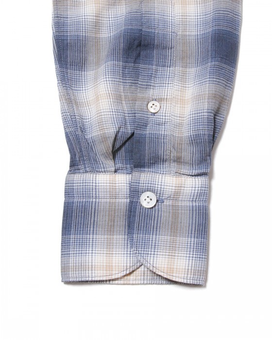 Finamoreオンブレチェックシャツ【SIMONE/BALI】11l