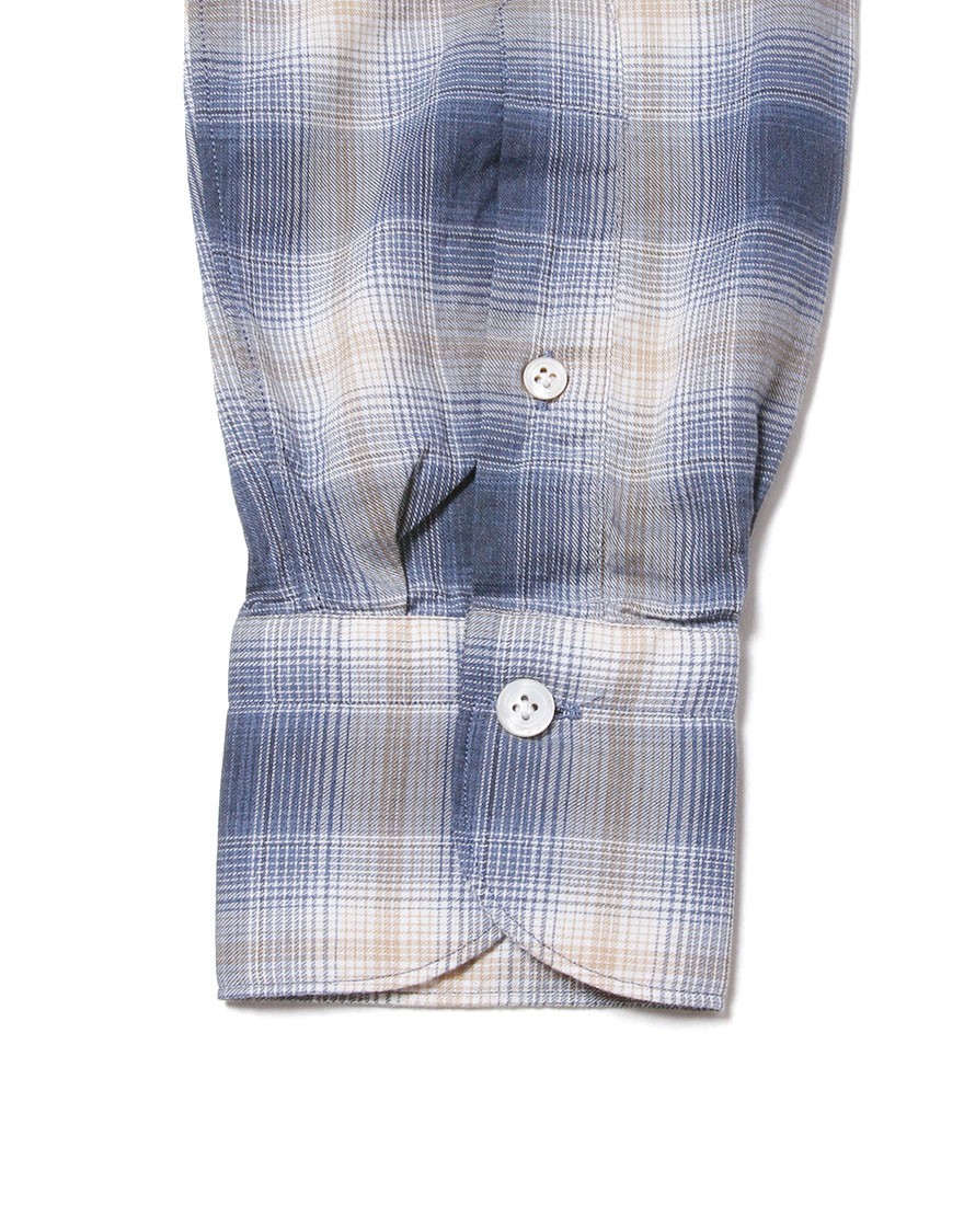 Finamoreオンブレチェックシャツ【SIMONE/BALI】11l