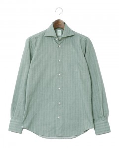 ウール混 ヘリンボーンシャツ【SIMONE/BALI】