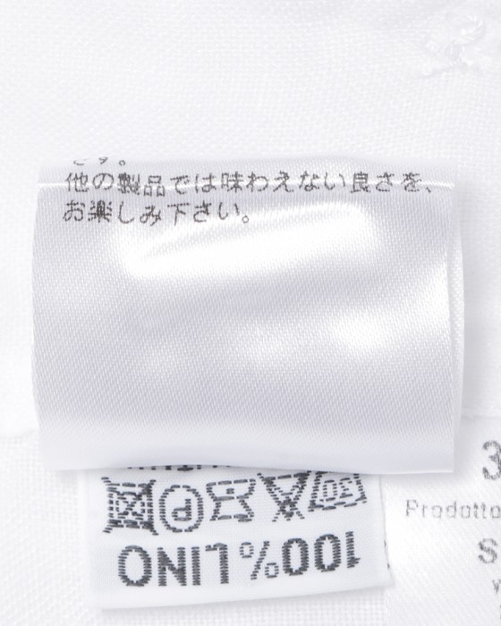 Finamoreソリッド リネン ワンピースカラーシャツ【MANUEL/J/SEUL】16l