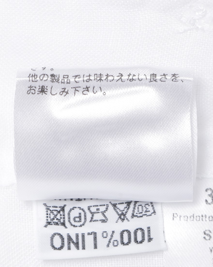 Finamoreソリッド リネン ワンピースカラーシャツ【MANUEL/J/SEUL】16l