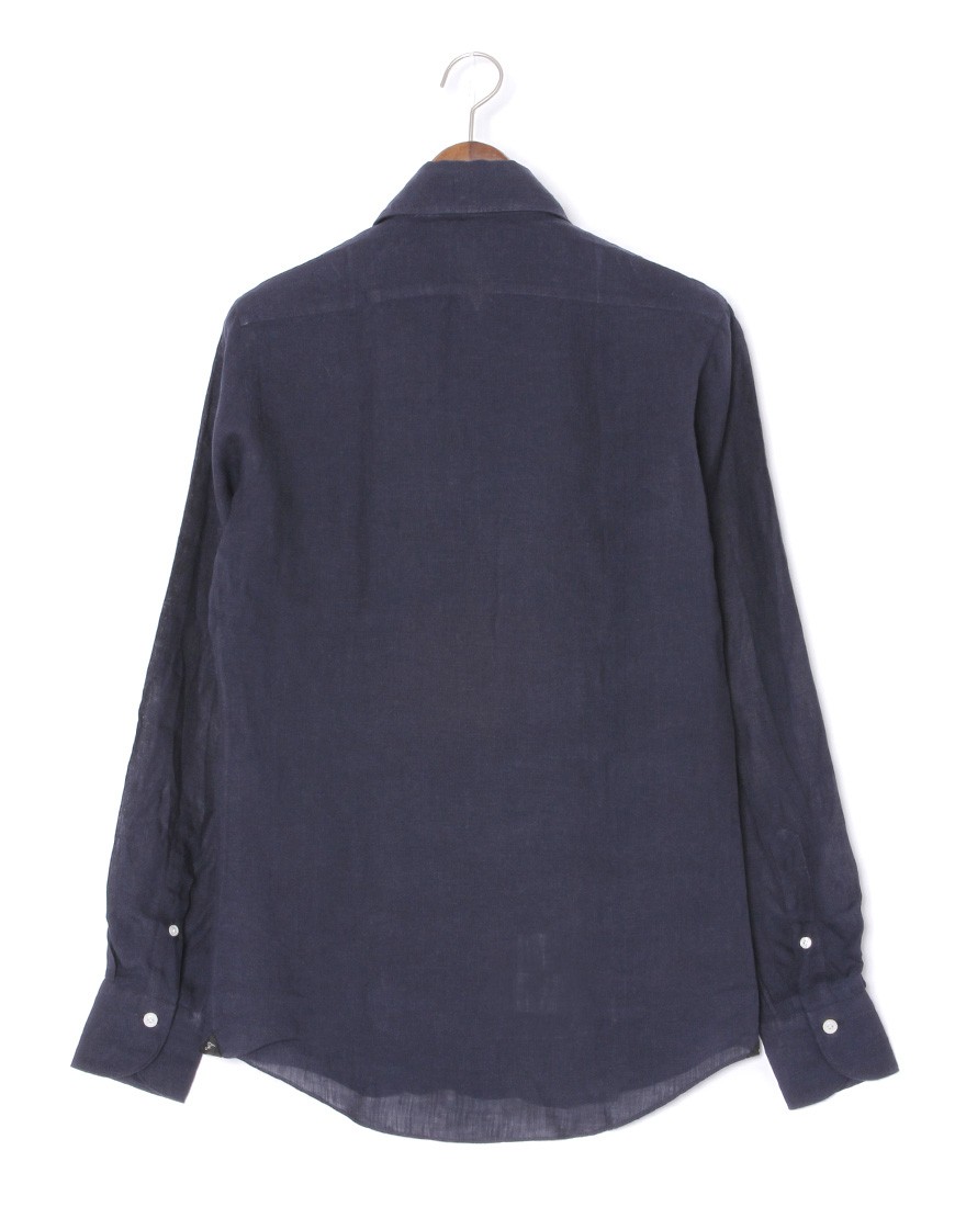 Finamoreソリッド リネン ワンピースカラーシャツ【MANUEL/J/SEUL】20l