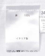 Finamoreソリッド リネン ワンピースカラーシャツ【MANUEL/J/SEUL】mb_13l