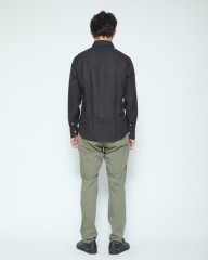 Finamoreソリッド リネン ワンピースカラーシャツ【MANUEL/J/SEUL】mb_24l