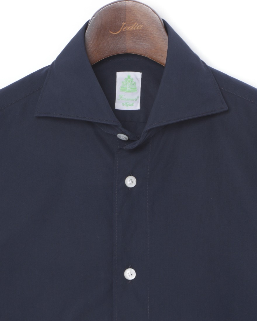 Finamoreコットンポプリン カッタウェイシャツ【SIMONE/J/BALI】03l