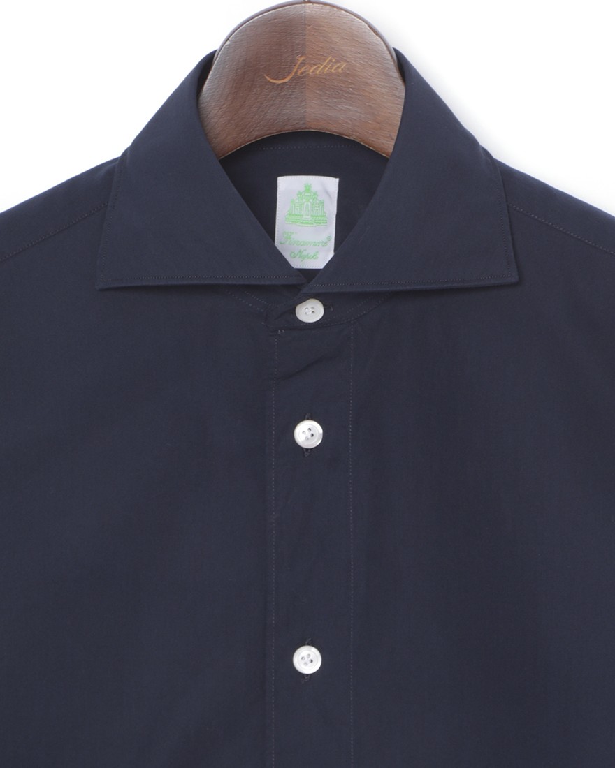 Finamoreコットンポプリン カッタウェイシャツ【SIMONE/J/BALI】04l