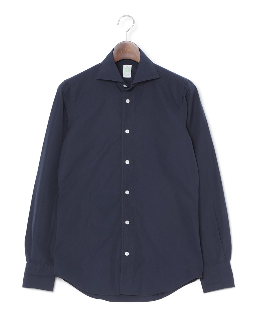 Finamoreコットンポプリン カッタウェイシャツ【SIMONE/J/BALI】c2